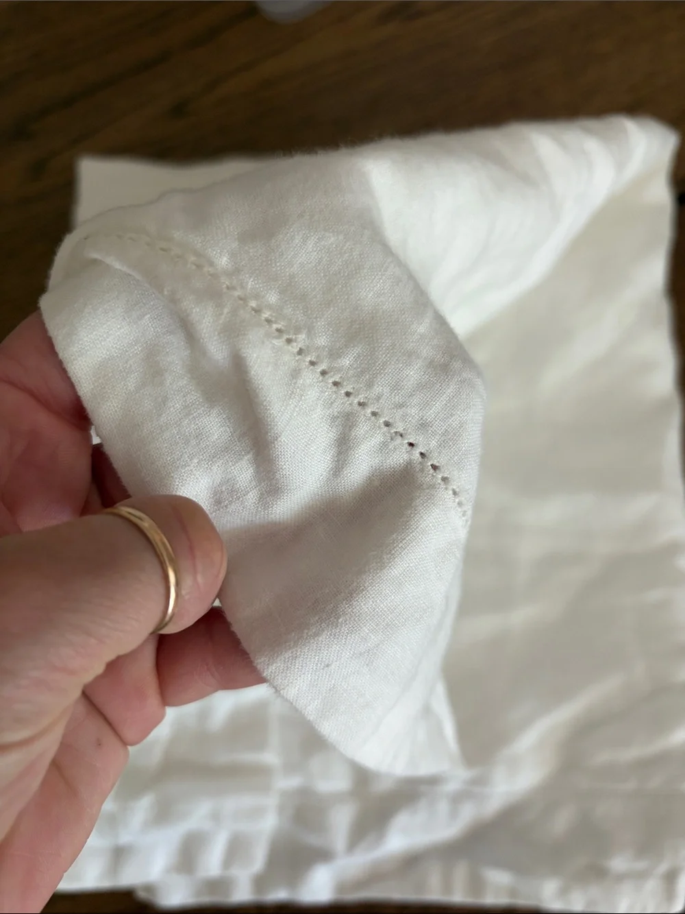 Pottery Barn Linen Euro Sham Pillow Cover Solid White